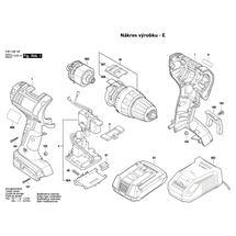 Aku vrtací šroubovák GSR 18 V-LI Bosch 3601H66100