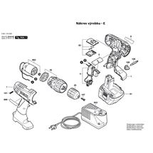 Aku vrtací šroubovák GSR 9,6-2 Bosch 3601J18L00