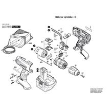 Aku vrtací šroubovák GSR 12 V Bosch 3601J95501