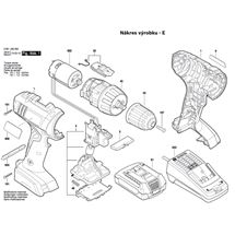 Aku vrtací šroubovák GSR 1800-LI Bosch 3601JA8300