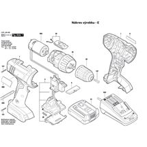 Aku vrtací šroubovák GSR 1440-LI Bosch 3601JA8400