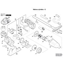 Aku vysavač GAS 18 V-LI Bosch 3601JC6100