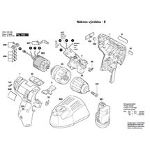 Aku vrtací šroubovák GSR 10,8V-EC TE Bosch 3601JD4000