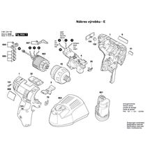 Aku vrtací šroubovák GSR 10,8V-EC HX Bosch 3601JD4100
