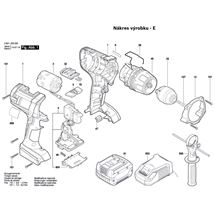 Aku vrtací šroubovák GSR 14,4 VE-2-LI Bosch 3601JD9000