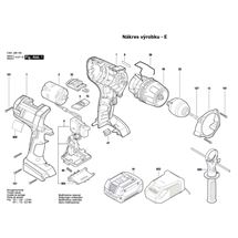 Aku vrtací šroubovák GSR 18 VE-2-LI Bosch 3601JD9100