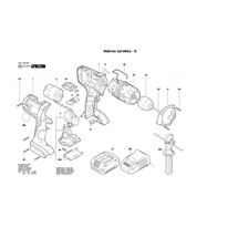 Aku příklepový šroubovák GSB 18 VE-2-LI Bosch 3601JD9300