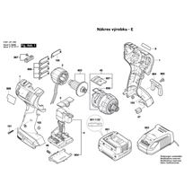 Aku vrtací šroubovák GSR 14,4 V-EC FC2 Bosch 3601JE1000