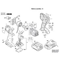 Aku vrtací šroubovák GSR 18 V-EC FC2 Bosch 3601JE1100