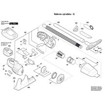 Aku vysavač PAS 18 LI Bosch 3603CB9000