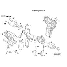 Aku vrtací šroubovák PSR 10,8 LI Bosch 3603J54200