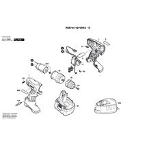 Aku Šroubovák PSR 14,4 V Bosch 3603J55400