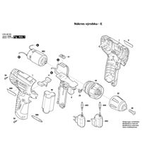 Aku vrtací šroubovák PSR 1080 LI Bosch 3603J85000