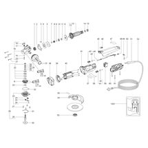 Malá úhlová bruska WBA 11-150 Quick Metabo 01104000