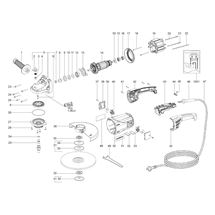 Velká Úhlová bruska W 2000 Metabo 06420000