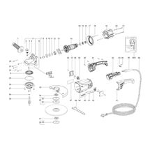 Velká Úhlová bruska W 2000 Metabo 06418000