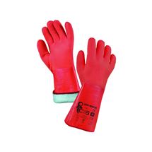 Rukavice ZARO WINTER, zimní, máčené v PVC, oranžové, vel. 11 (3700-012-250-11) Canis Safety