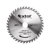 Kotouč pilový s SK plátky, O 115x2,2x22,2mm, 40T (8803203) EXTOL PREMIUM