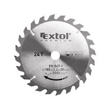 Kotouč pilový s SK plátky, O 185x3,0x20mm, 24T (8803225) EXTOL PREMIUM