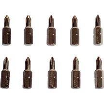 Hroty křížové PH, sada 10ks, PH 1x25mm, CrMoV (702010) EXTOL PREMIUM