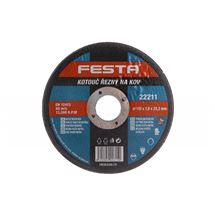 Kotouč řezný FESTA na kov 115x1x22. 2mm Festa 22211