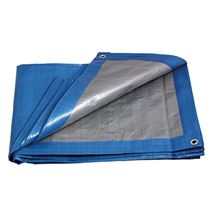 PE plachta zakrývací PROFI 10x15m 140g/1m2 modro-stříbrná Festa 25350