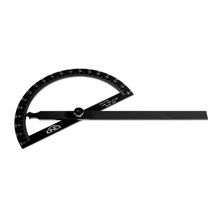 Úhloměr obloukový KINEX BLACK COAT 180°, 120x200 mm (1089-02-120) Kinex