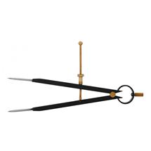 Kružidlo s pružinou KINEX BLACK COAT 10-450/300 mm, ČSN 25 5170 (2070-02-300) Kinex