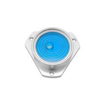 Kruhová libela KINEX s upevňovacími otvory pr.35mm - stříbrná, hliník (5022-03-035) Kinex