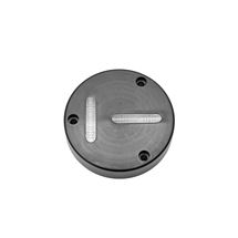 Kruhová libela KINEX s upevňovacími otvory pr.80mm - černá, hliník (5022-04-080) Kinex