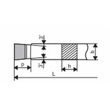 Soustružnický nůž nabírací pravý ČSN 3718 25x16 / 140 mm P30 DeNas