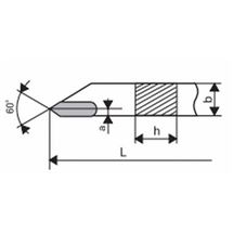 Soustružnický nůž závitový pravý ČSN 3770 25x16 / 140 mm M30 DeNas