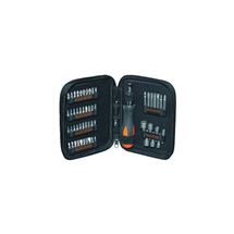 Sada šroubováků 56-dílná bitů a nástrčných klíčů s ráčnovým šroubovákem Black&Decker A7104-XJ