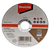 Řezný kotouč na nerez, 115 x 1.2 x 22,23 mm Makita