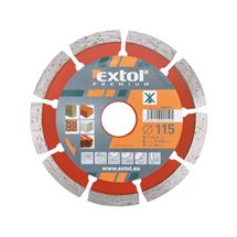 Kotouč diamantový řezný segmentový - suché řezání, O 115x22,2x2mm (108711) EXTOL PREMIUM