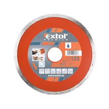 Kotouč diamantový řezný celoobvodový - mokré řezání, O 125x22,2x2mm (108732) EXTOL PREMIUM