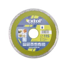 Kotouč diamantový řezný celoobvodový - mokré řezání, O 115x22,2x2mm (108831) EXTOL CRAFT