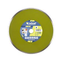 Kotouč diamantový řezný celoobvodový - mokré řezání, O 230x22,2x2,8mm (108835) EXTOL CRAFT