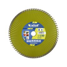 Kotouč diamantový řezný, turbo - suché i mokré řezání, O 230x22,2x2,8mm (108855) EXTOL CRAFT