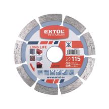 Kotouč diamantový řezný, segmentový Long Life - suché řezání, 115x22,2x2mm (108911) EXTOL PREMIUM