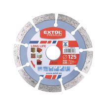 Kotouč diamantový řezný, segmentový Long Life - suché řezání, 125x22,2x2mm (108912) EXTOL PREMIUM