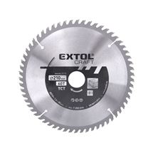 Kotouč pilový s SK plátky, O 210x2,7x30mm, 60T (19110) EXTOL CRAFT