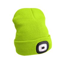 Čepice s čelovkou 45lm, nabíjecí, USB, fluorescentní žlutá, univerzální velikost (43194) EXTOL LIGHT