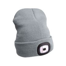 Čepice s čelovkou 45lm, nabíjecí, USB, šedá, univerzální velikost (43195) EXTOL LIGHT