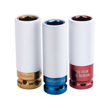 Hlavice nástrčné rázové 1/2", sada 3ks, 17-19-21mm, L 86mm (4700800) FORTUM