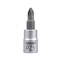 Hlavice zástrčná 1/4" hrot pozidriv, PZ 1, L 37mm (4701821) FORTUM