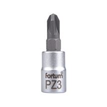 Hlavice zástrčná 1/4" hrot pozidriv, PZ 3, L 37mm (4701823) FORTUM