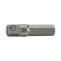 Adaptér z hrotu 1/4" na čtyřhran 1/4", L 26mm (4701914) FORTUM