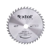 Kotouč pilový s SK plátky, O 250x3,0x30mm, 40T (8803241) EXTOL PREMIUM
