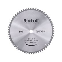 Kotouč pilový s SK plátky, O 400x3,6x30mm, 60T (8803257) EXTOL PREMIUM